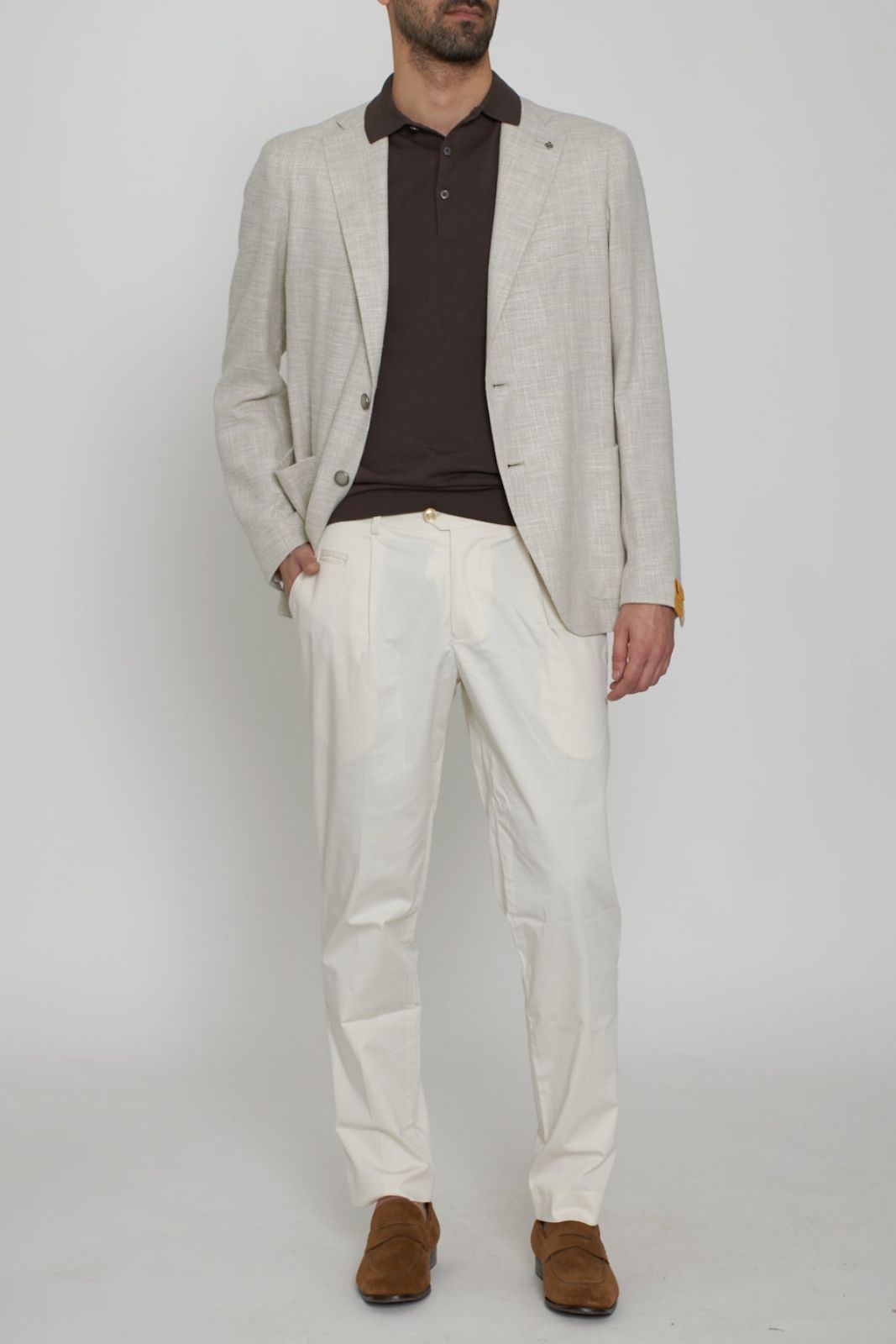 Custom Men's Trousers Chalk