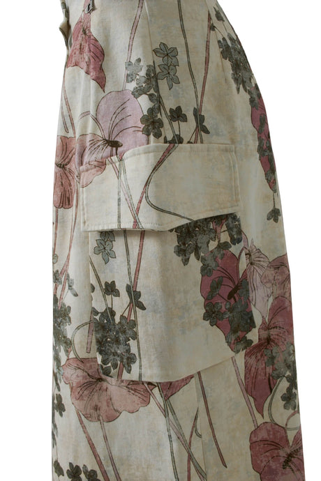 Dixie Floral Print Cargo Skirt