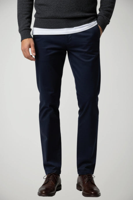 Pantaloni da uomo Gesso modello chino in gabardina