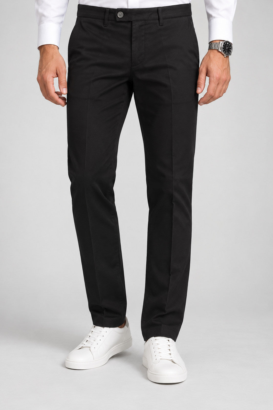 Gianni Lupo Pantaloni Uomo Chino in cotone stretch