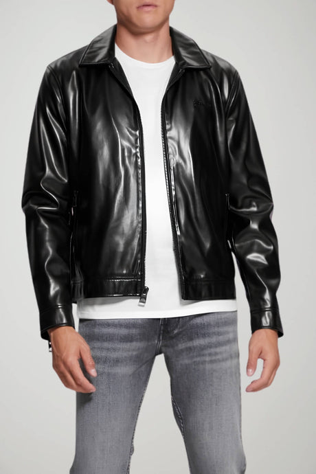 Guess Biker Uomo in ecopelle