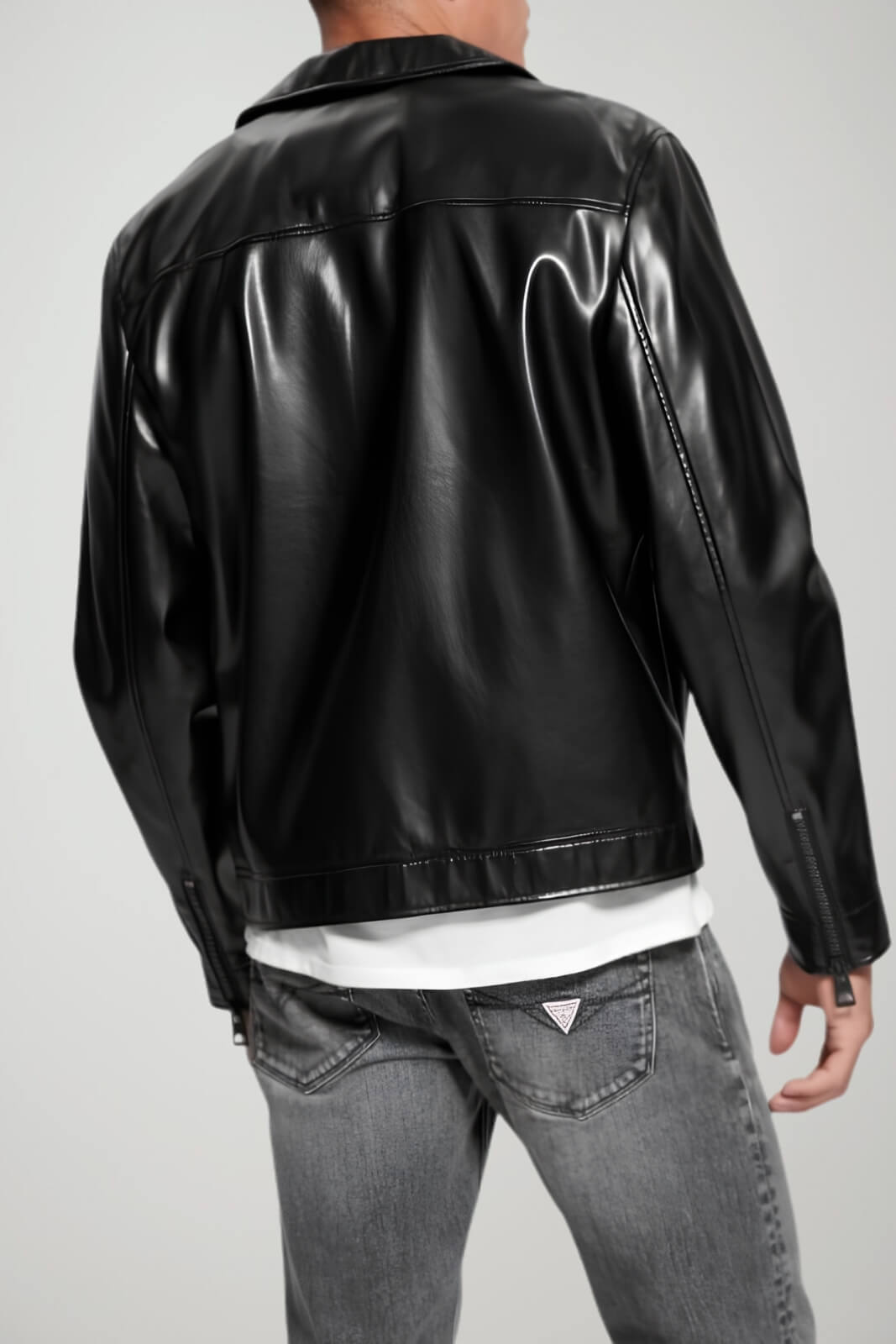 Guess Biker Uomo in ecopelle