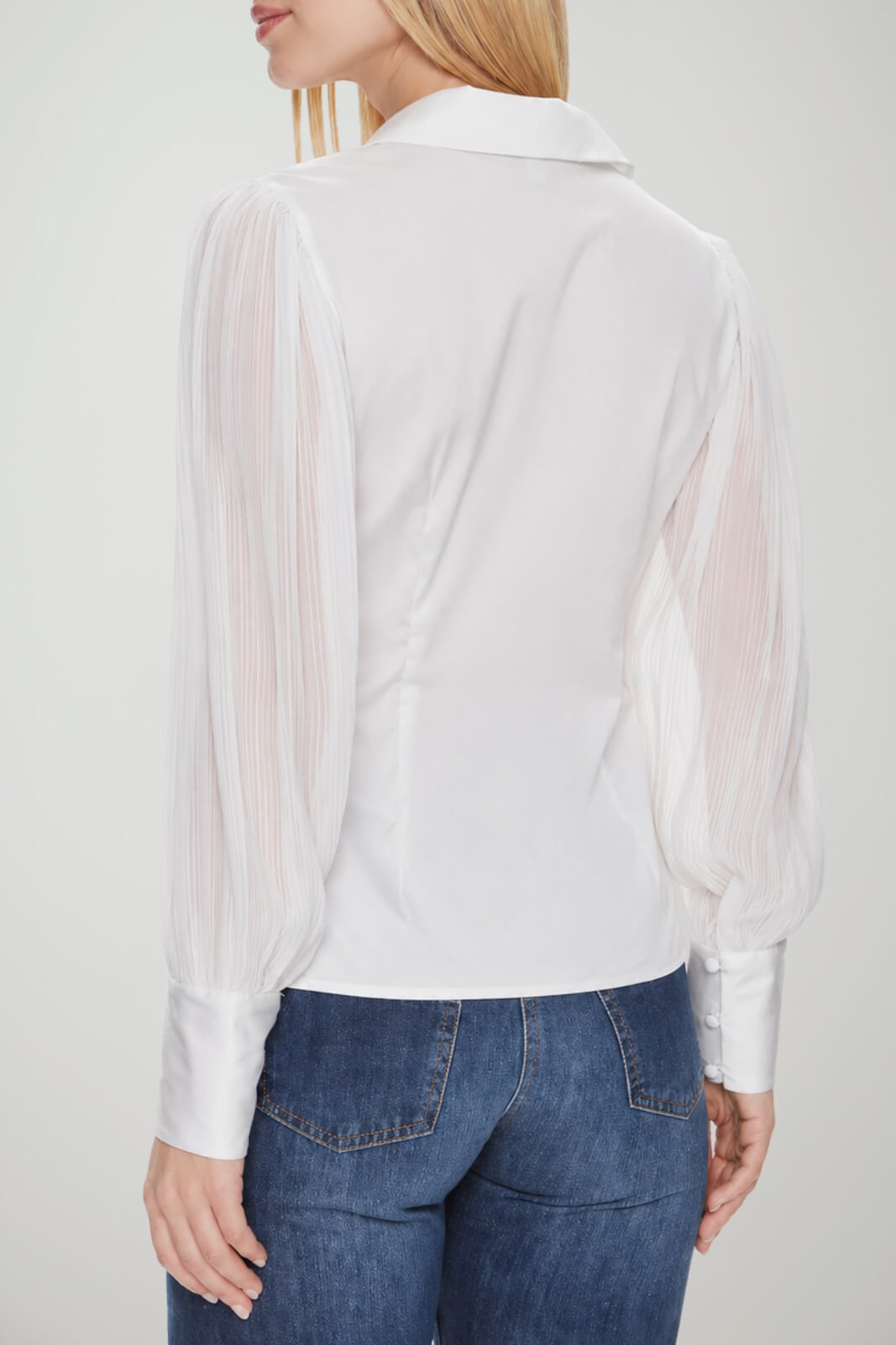 Guess Camicia Donna con maniche plissè