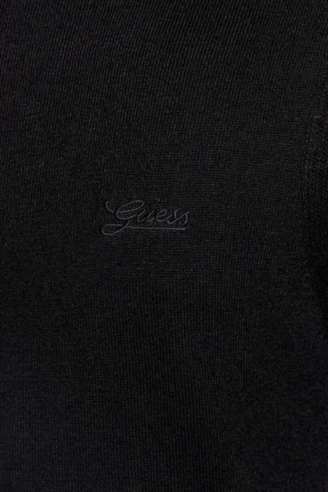 Guess Jersey de cuello alto para hombre con bordado de letras a juego