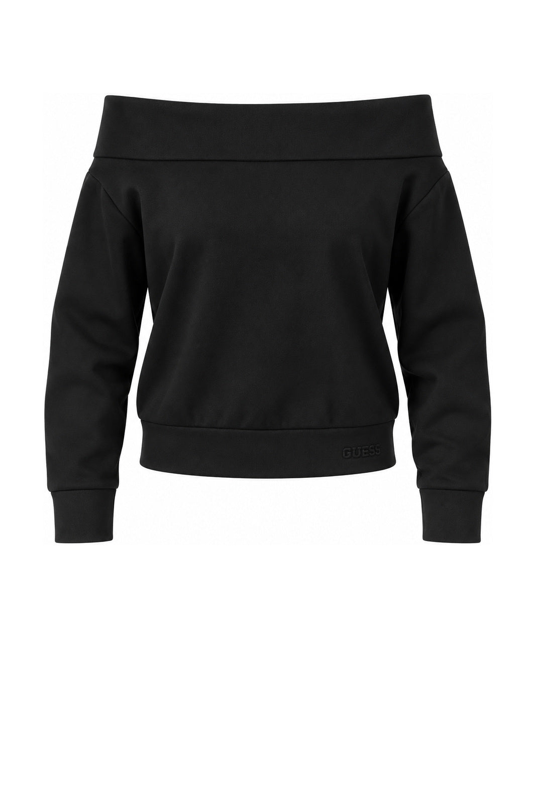 Guess Felpa Donna Tessuto Tecnico Scollo Bardot