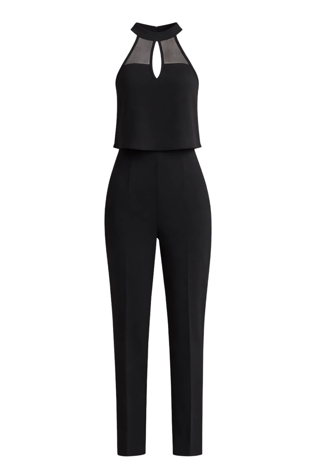Guess Jumpsuit Donna con scollo americano ed inserto in mesh