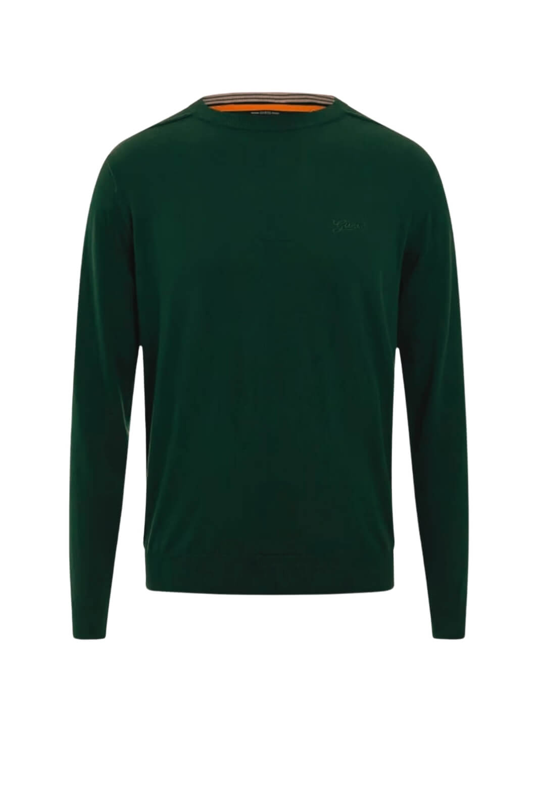 Guess Maglia Uomo girocollo con lettering in tono