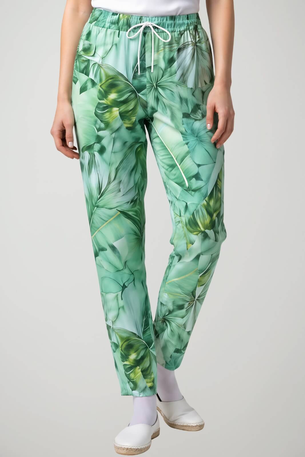Guess Pantaloni Donna jogger a stampa tropicale
