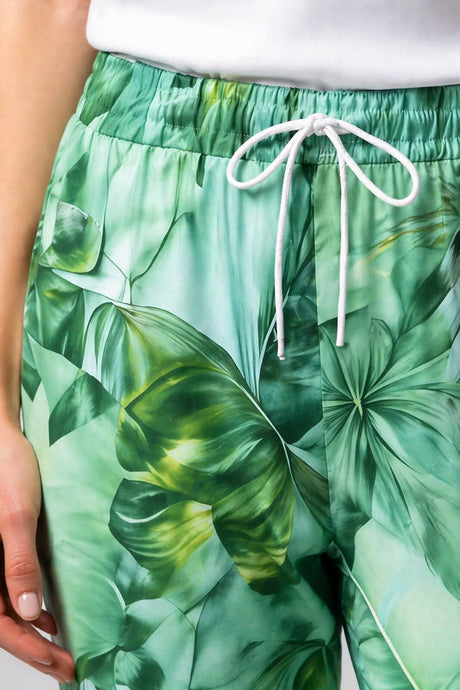 Guess Pantaloni Donna jogger a stampa tropicale