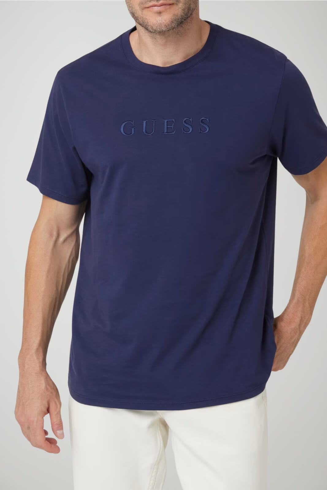 Guess T-shirt Uomo con lettering in tono