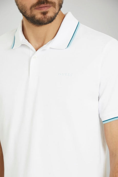 Polo da uomo Guess in piquet a maniche corte