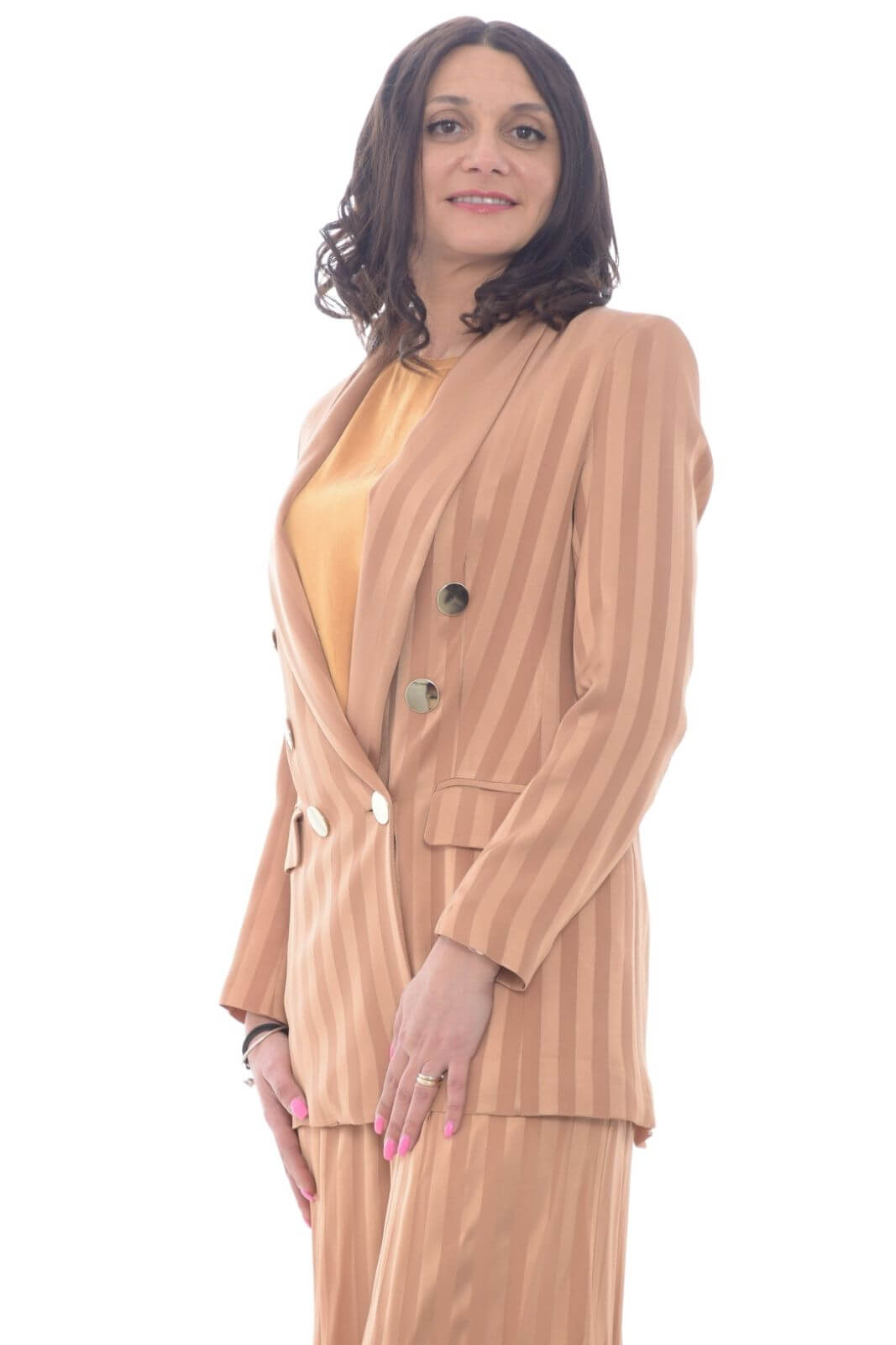 W Les Femmes Women's Double Breasted Jacket