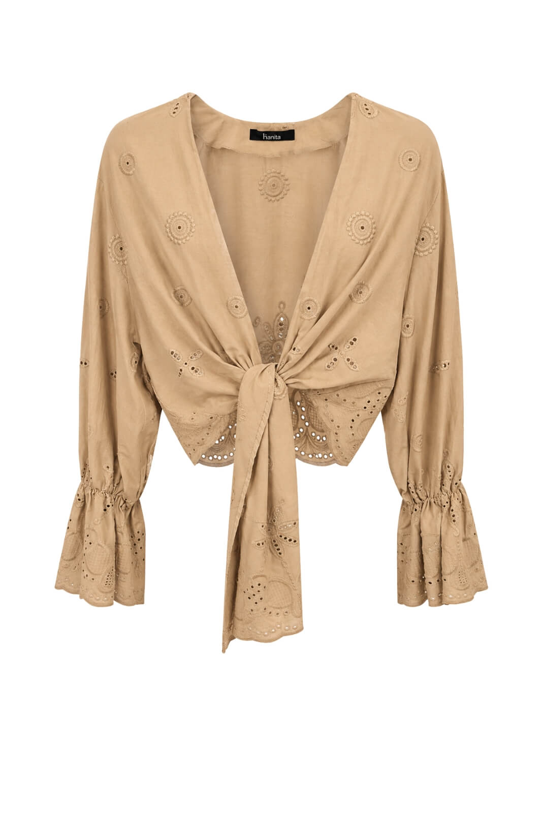 Hanita Top Donna crop traforato