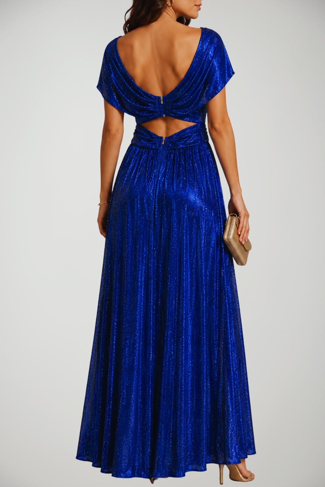 Abito lungo da donna Hanita in lurex