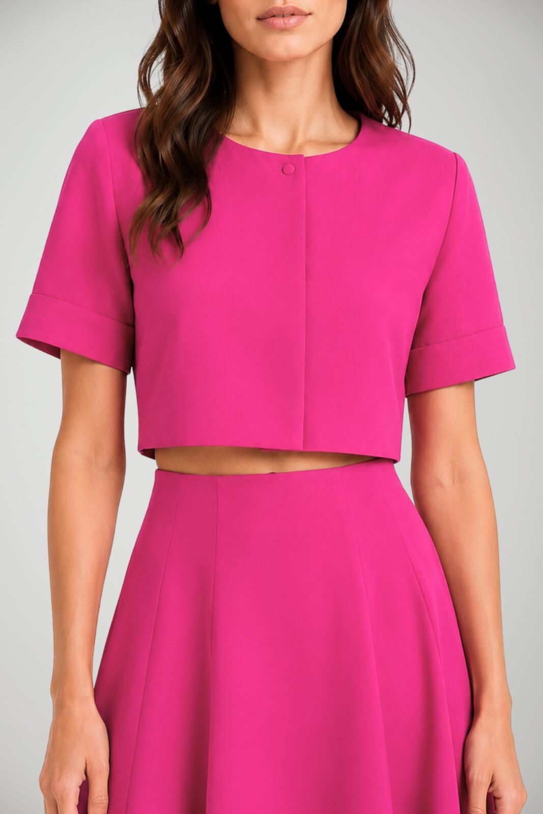 Bolero da donna Hanita crop a maniche corte