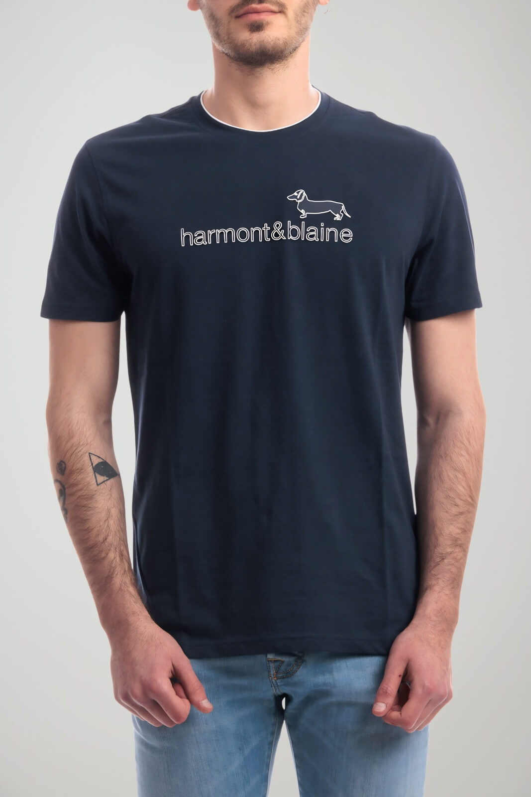 Harmont & Blaine T-shirt Uomo con lettering in rilievo