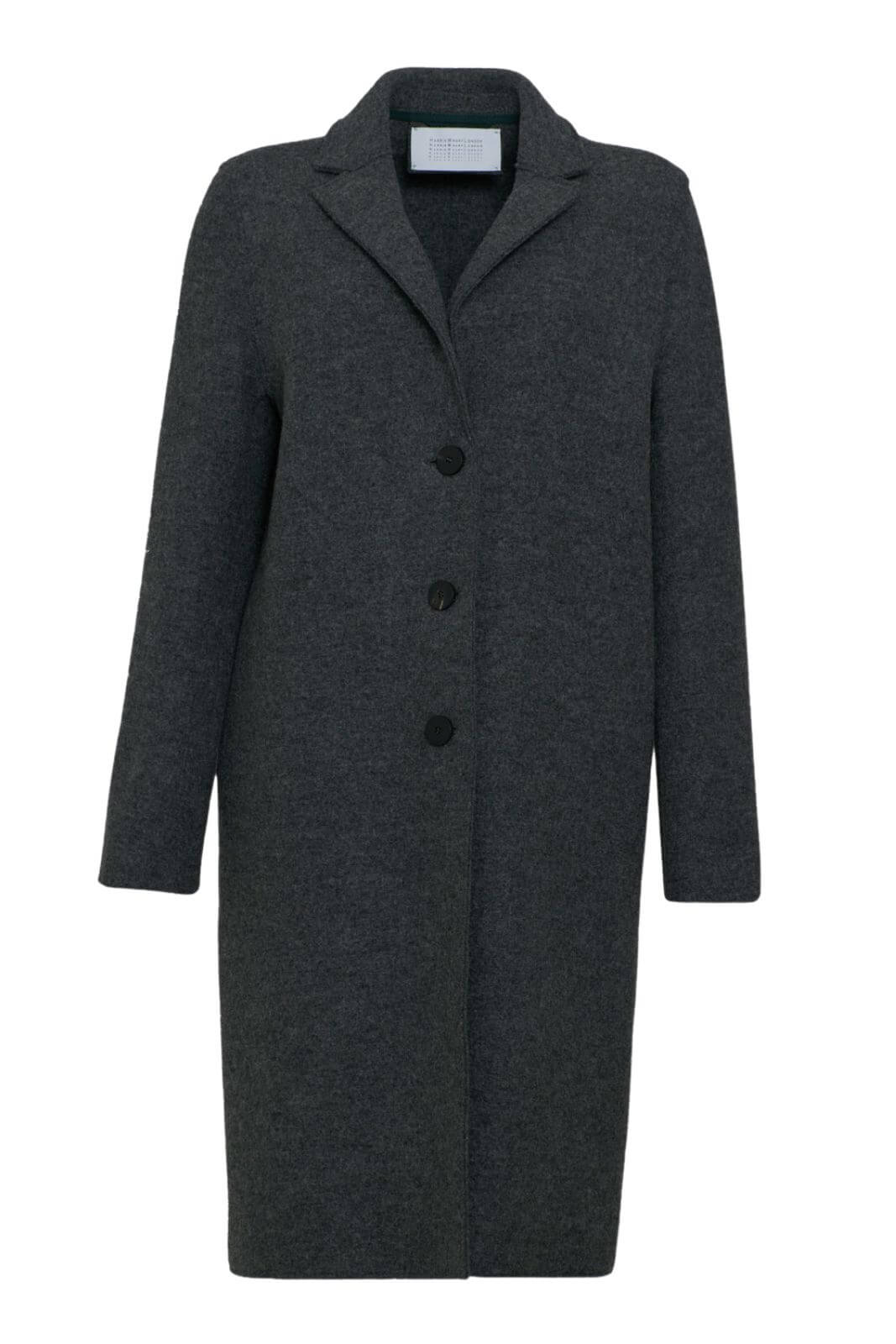 Cappotto Harris Wharf London da donna monopetto in lana fronte