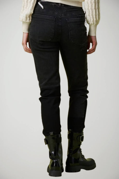 Jeans donna High Everyday Couture con catena retro