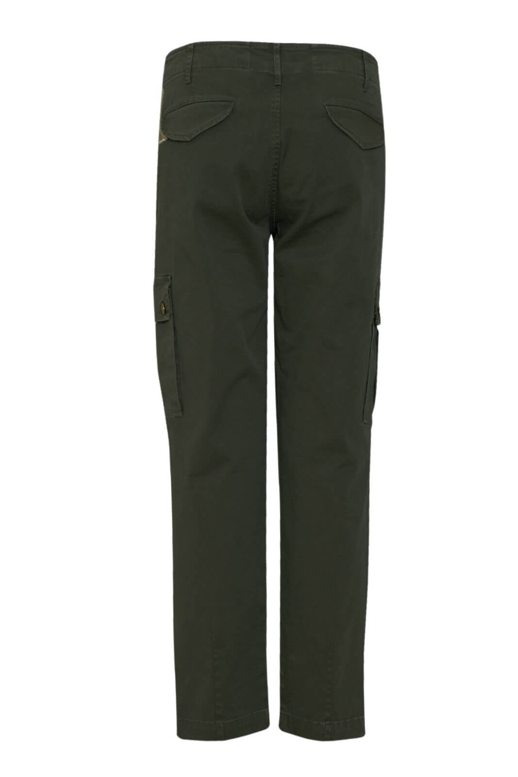 History Repeats Cargo femminili con dettagli araldici e zip sul fondo