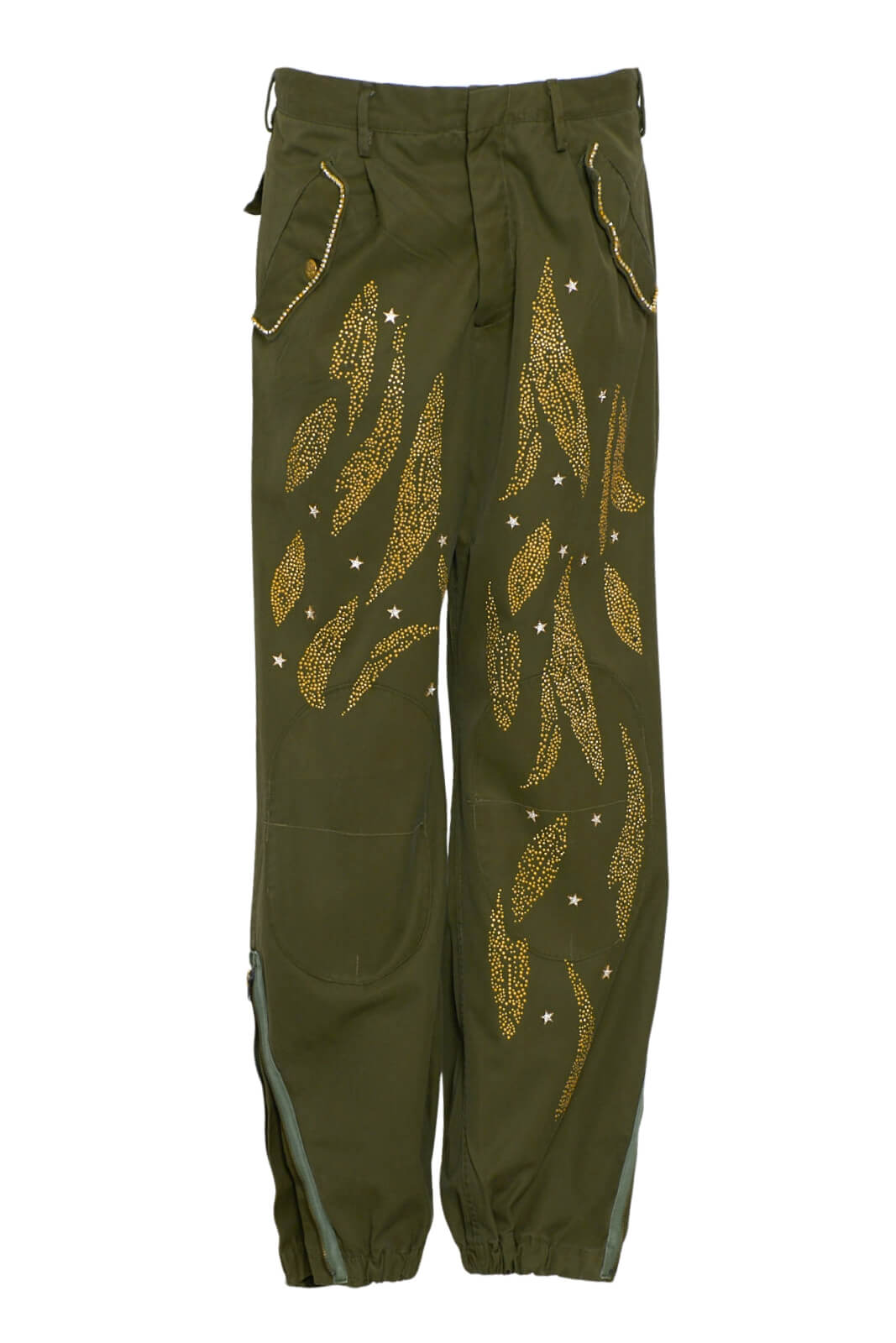 Pantalone History Repeats da donna con strass fronte