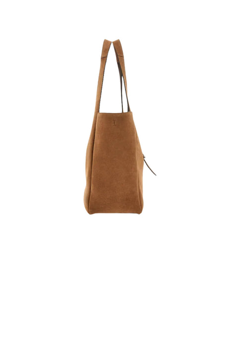 Hogan Borsa Donna Shopping in pelle scamosciata / Beige