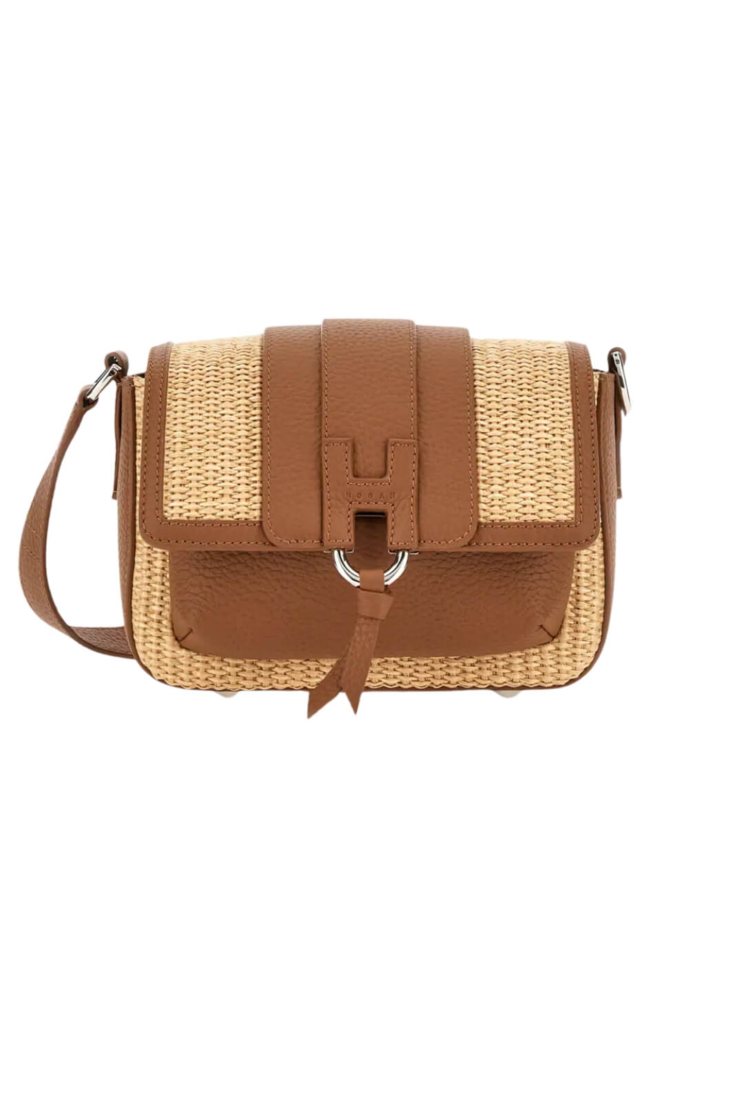 Borsetta da donna Hogan in pelle e rafia