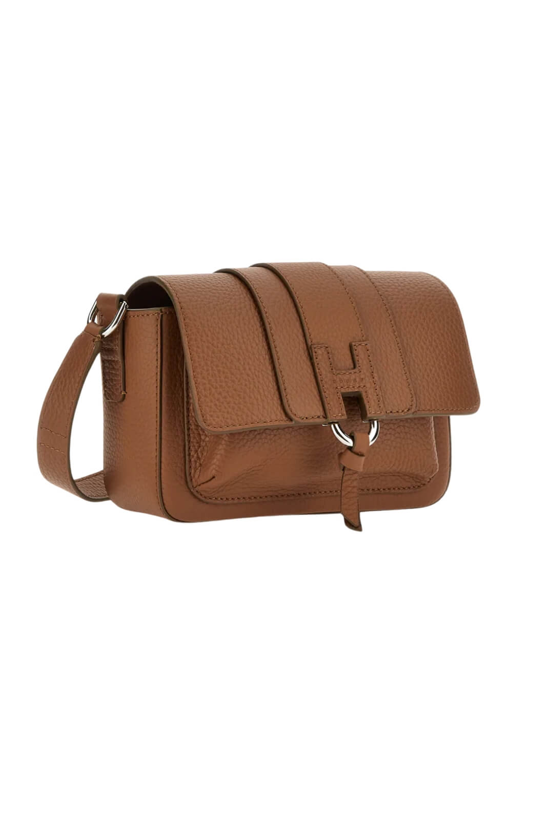 Borsetta da donna Hogan in pelle martellata con flap e manici regolabili