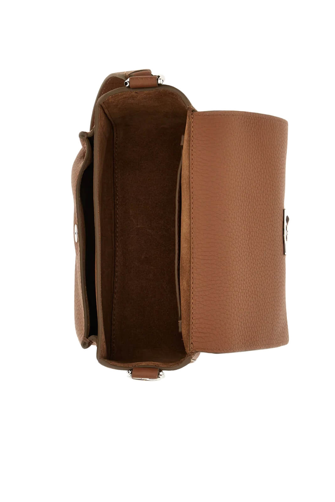 Borsetta da donna Hogan in pelle martellata con flap e manici regolabili