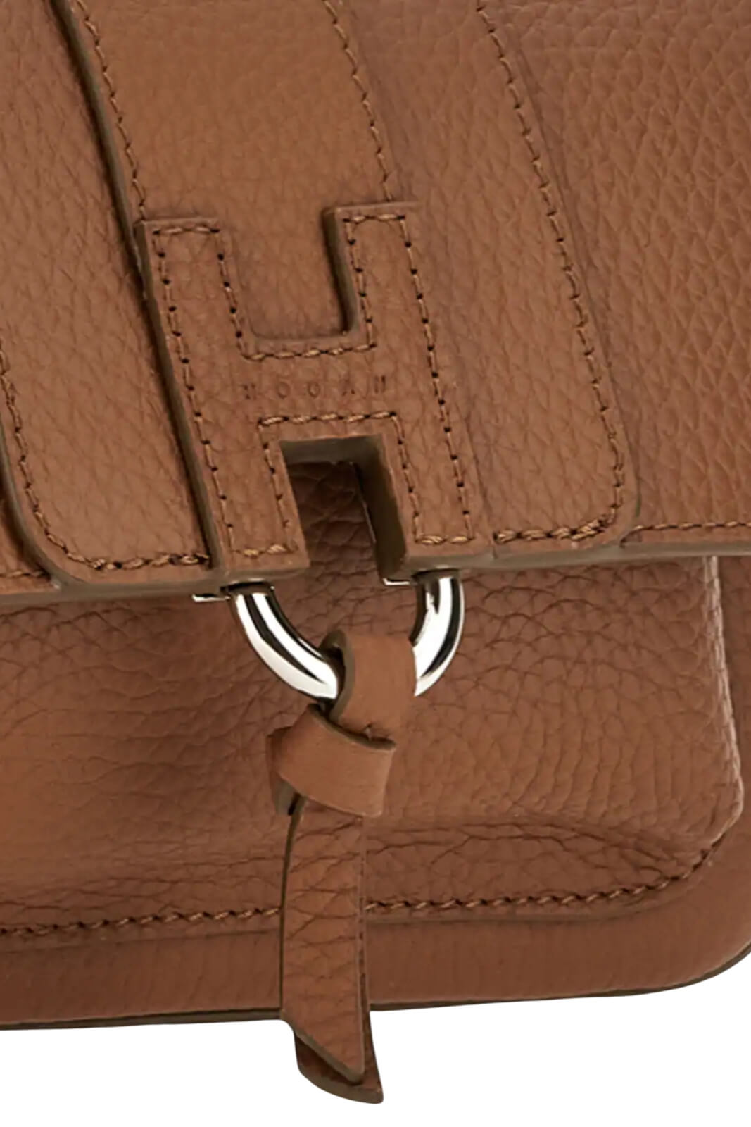 Borsetta da donna Hogan in pelle martellata con flap e manici regolabili