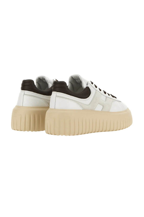 Hogan women's H STRIPES sneakers in white leather