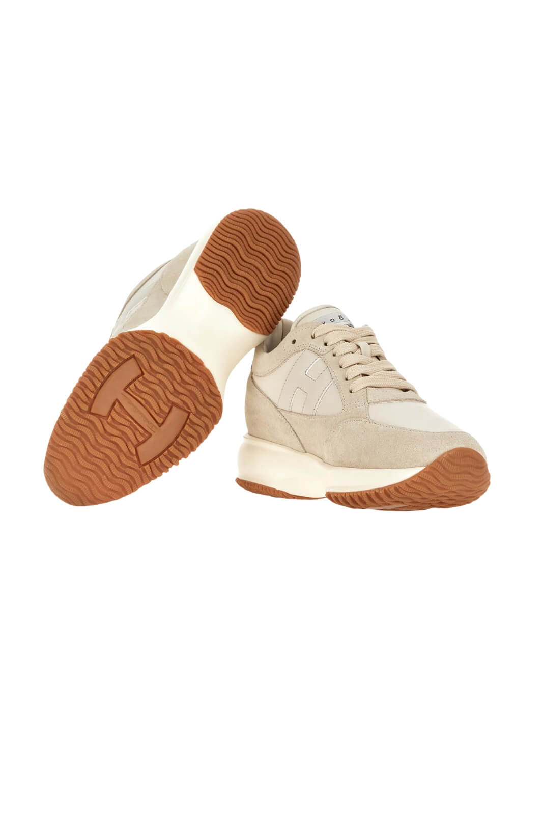 Sneakers da donna Hogan modello Interactive alto con zeppa e logo