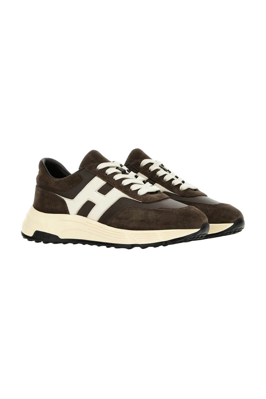 Hogan sneakers uomo HYPERLIGHT Scamosciate marrone