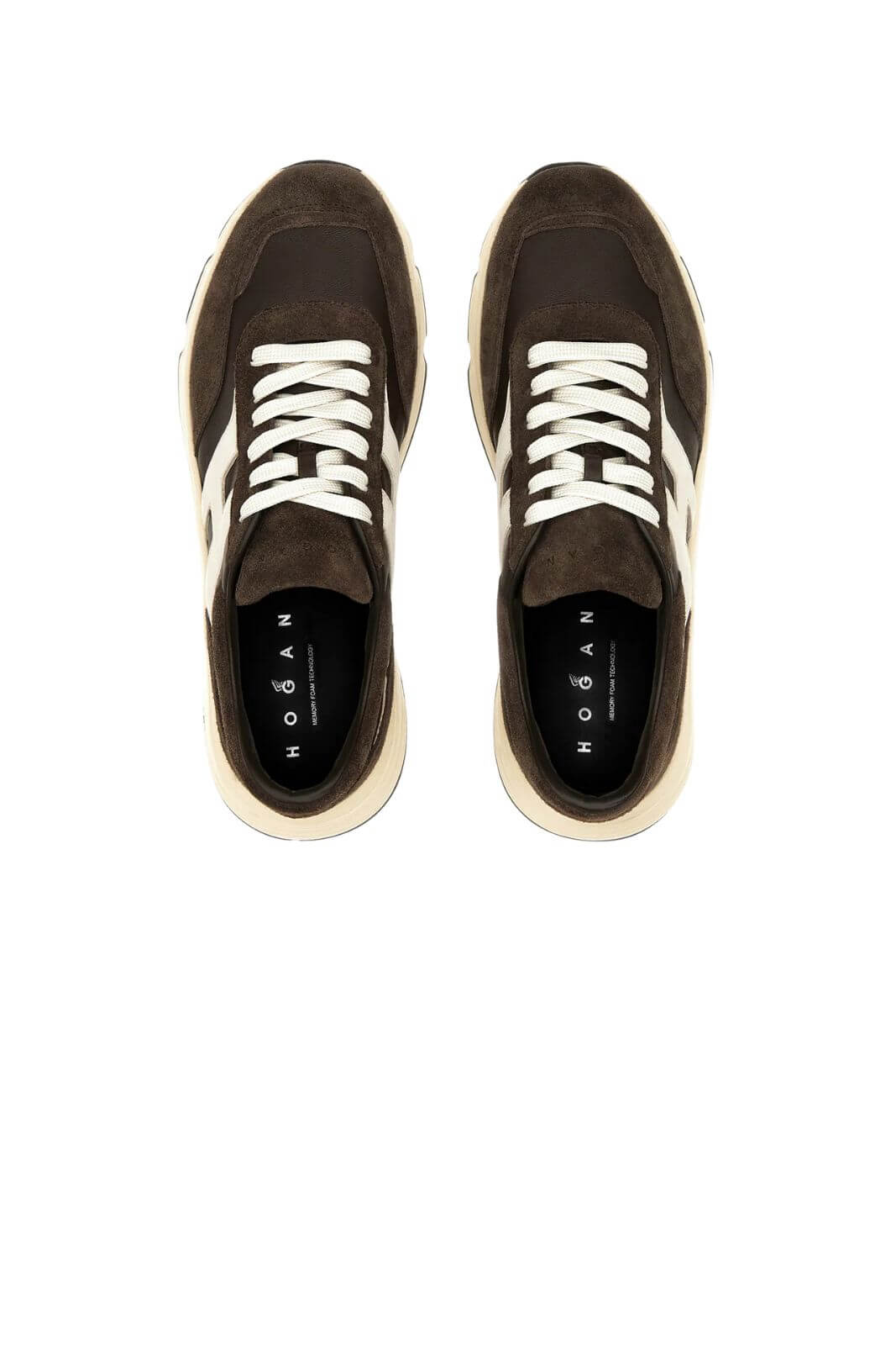 Hogan sneakers uomo HYPERLIGHT Scamosciate marrone