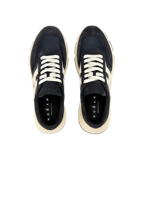 Hogan Hyperlight Men's Sneakers in Blue Suede