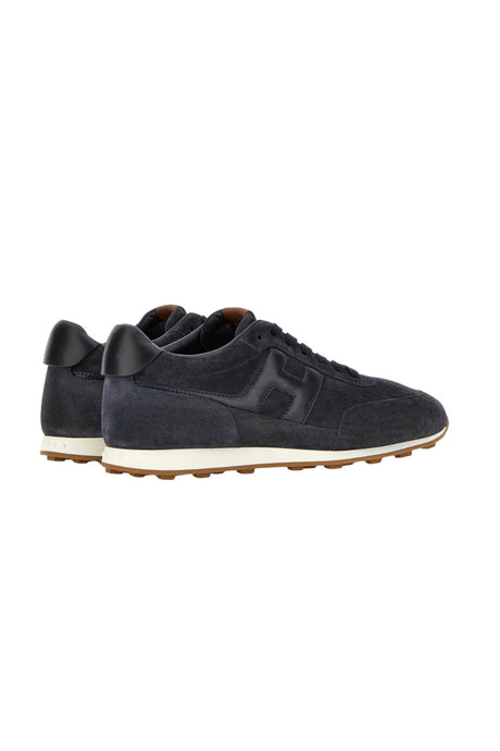 Sneakers da uomo Hogan in pelle scamosciata con logo laterale