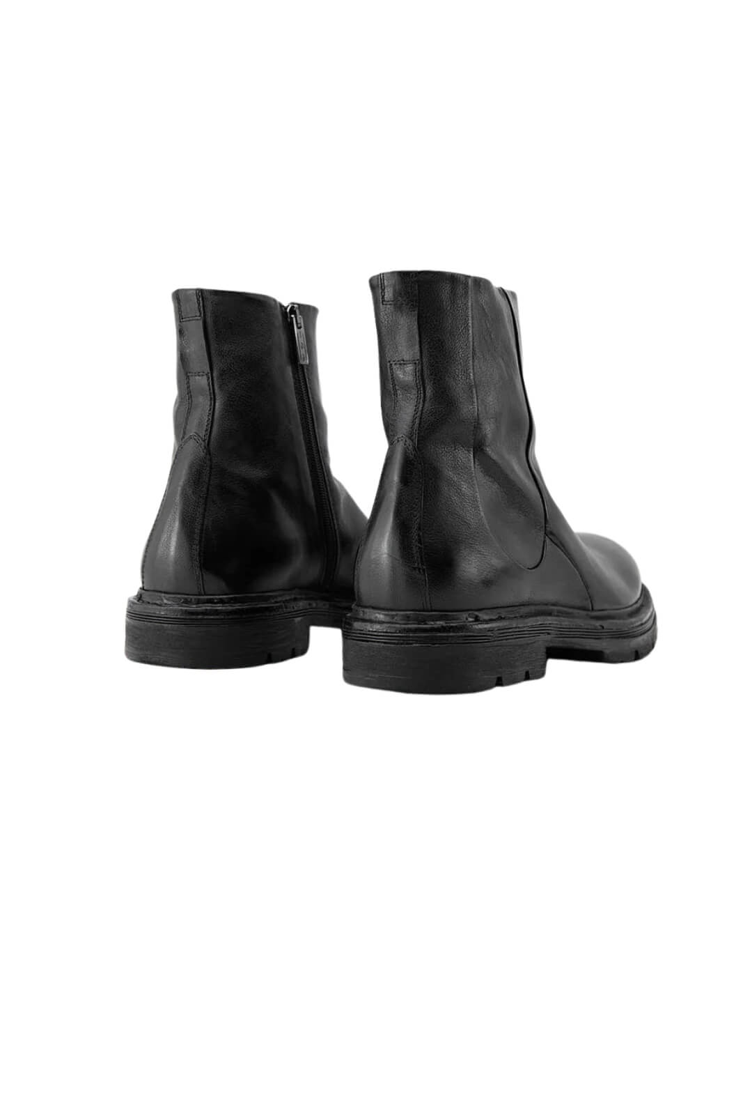 Chelsea da uomo Hundred in pelle con zip retro