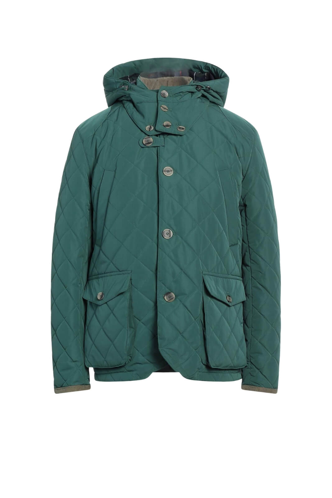 Giubbino da uomo Husky trapuntato con cappuccio fronte