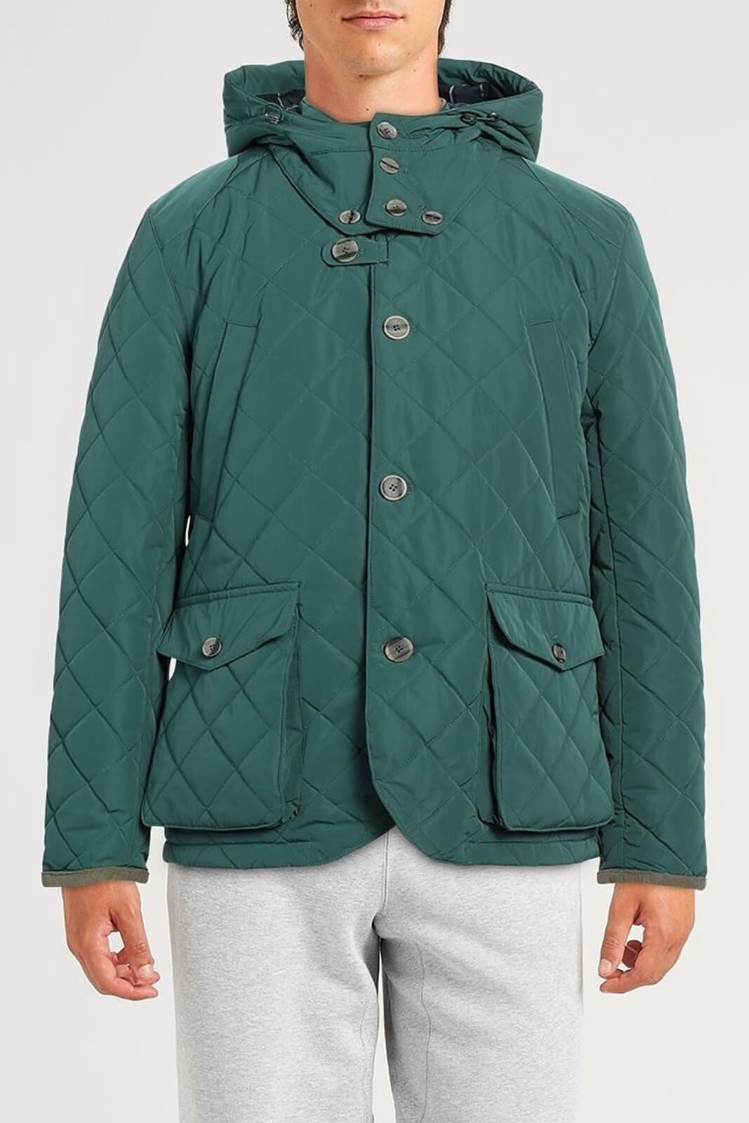 Giubbino da uomo Husky trapuntato con cappuccio fronte 1