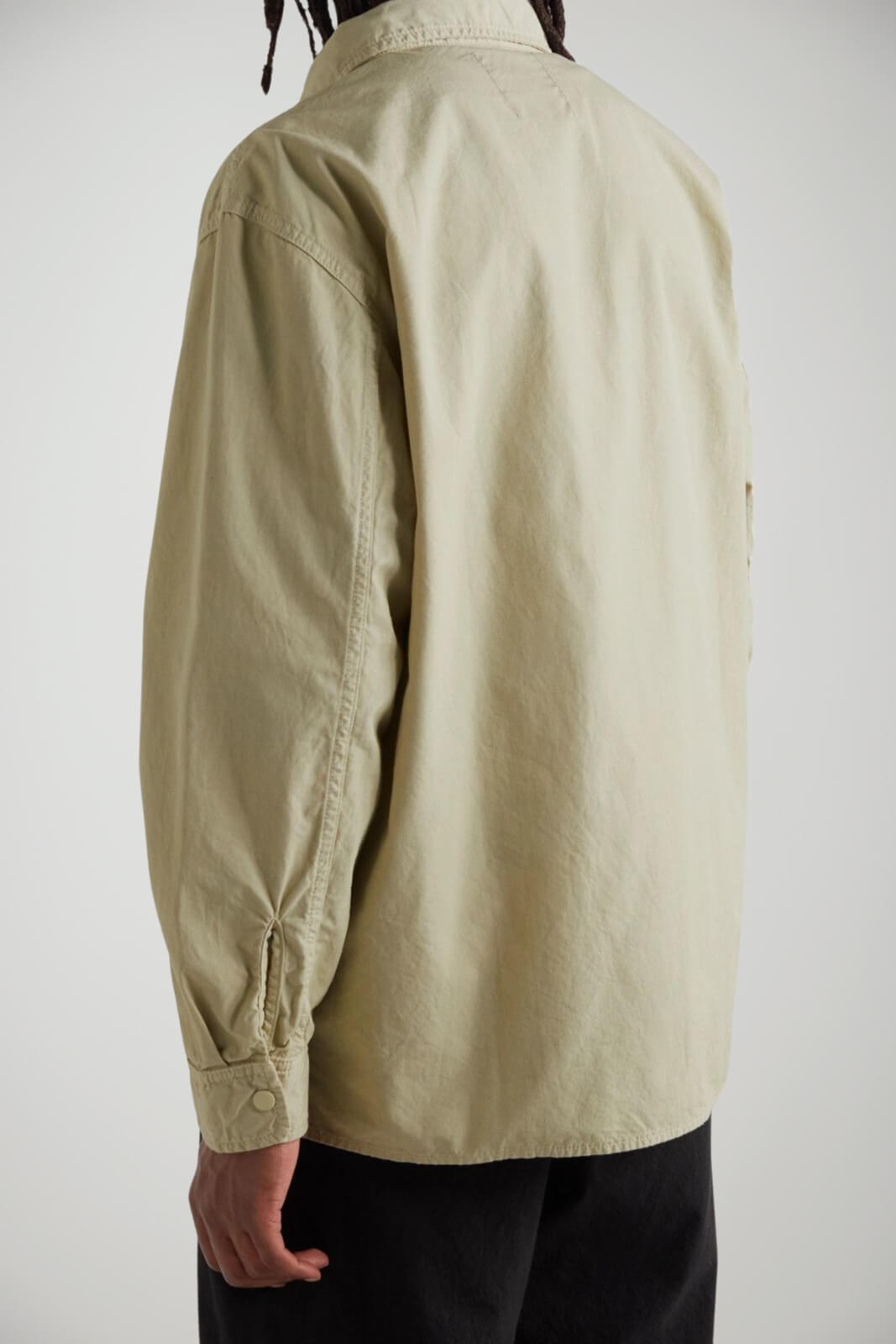 Edwin Men's Shirt Overshirt PELICAN GARMENT DYED