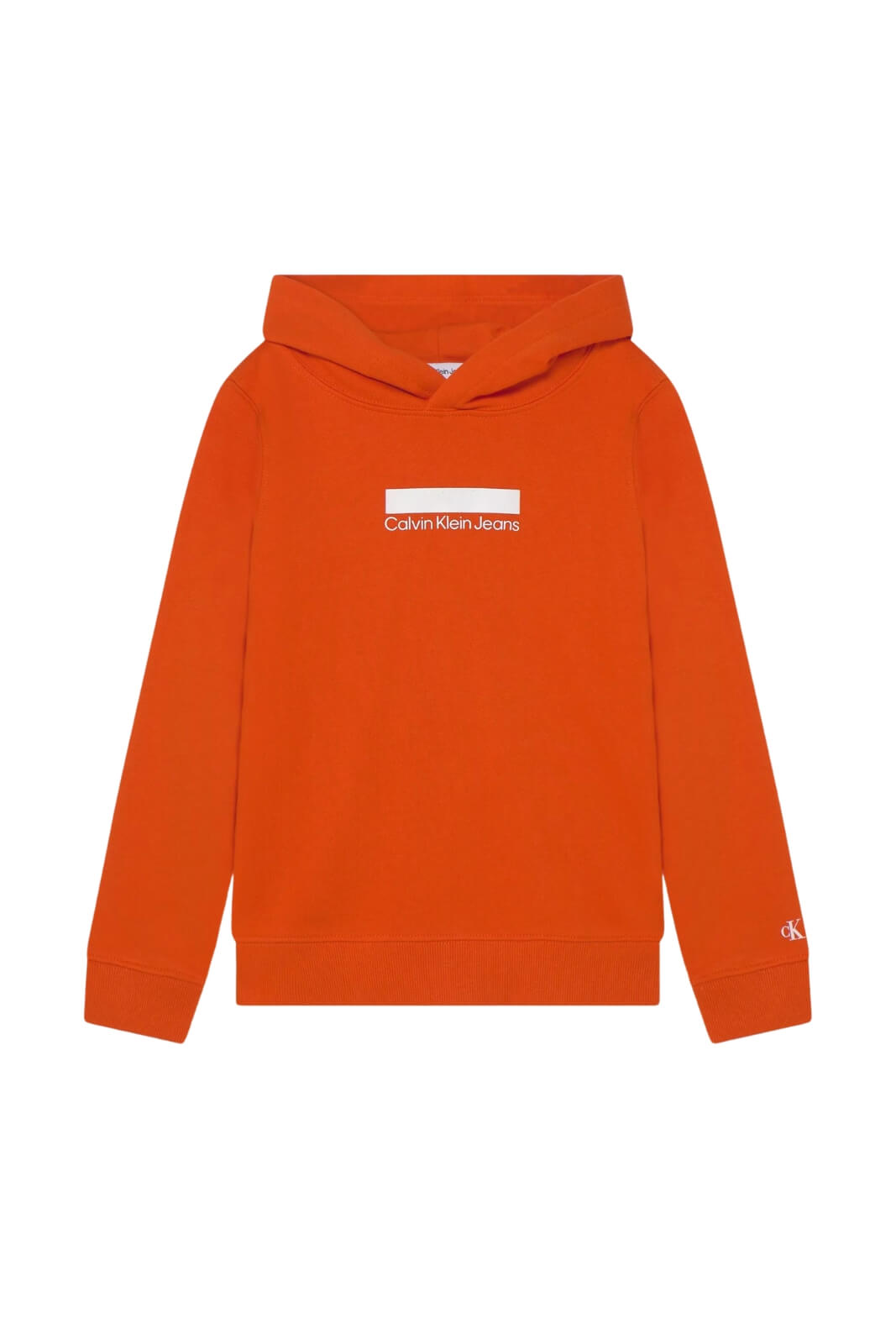 Sudadera infantil Calvin Klein con capucha y logotipo de bloques pequeños