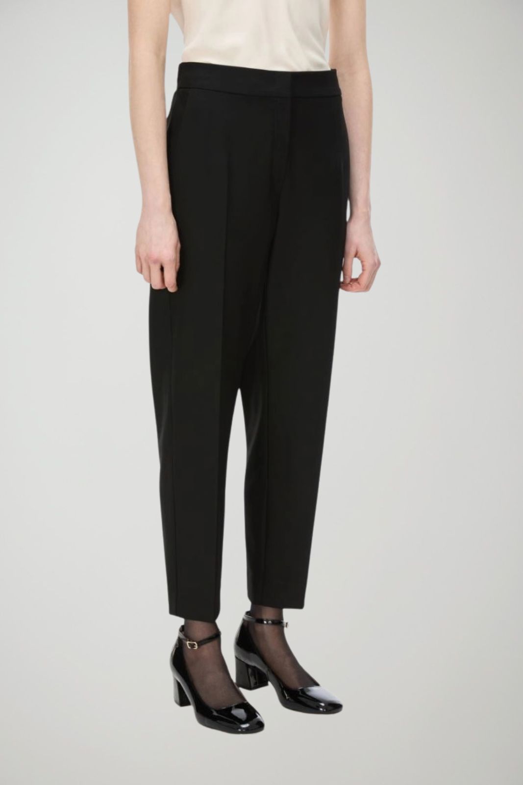 i Blues Pantaloni Donna in tessuto stretch / Nero