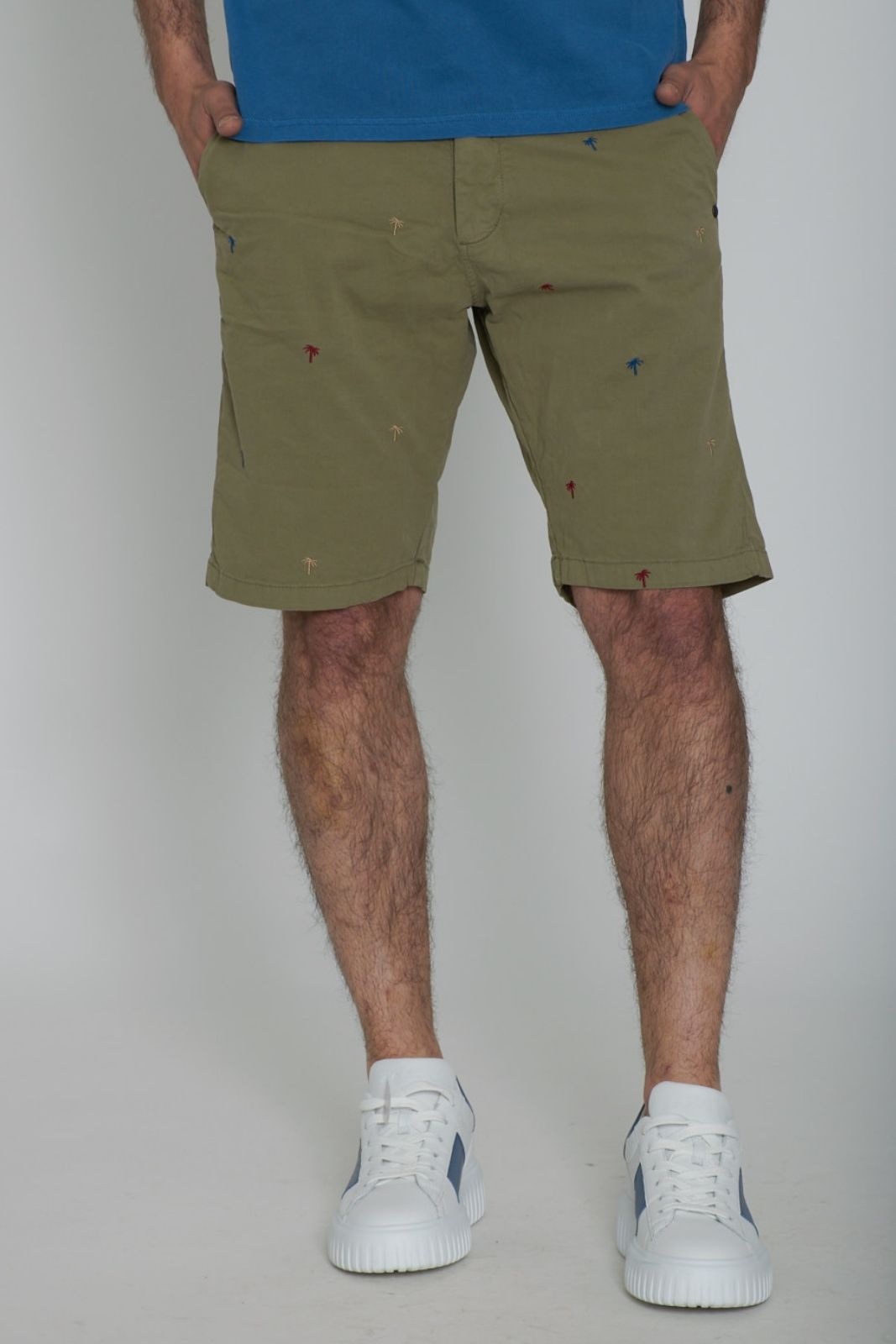 Impure Bermuda Men's Chino Shorts in Stretch Twill