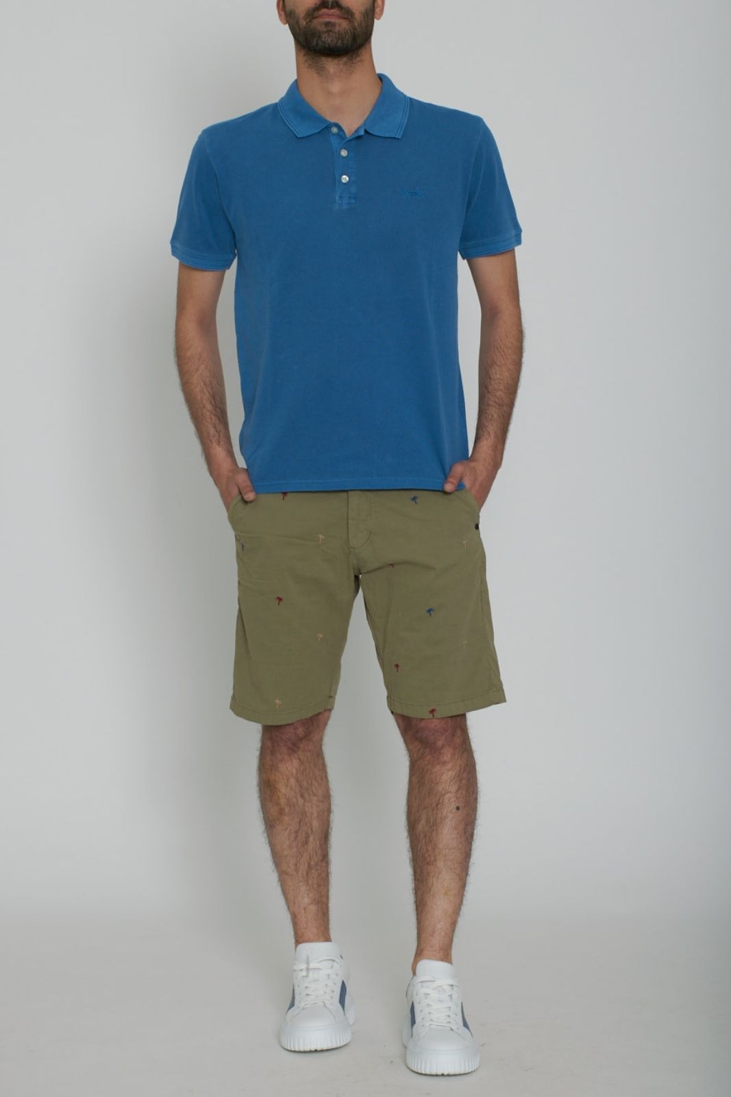 Bermudas Impure para hombre, pantalones cortos chinos de sarga elástica