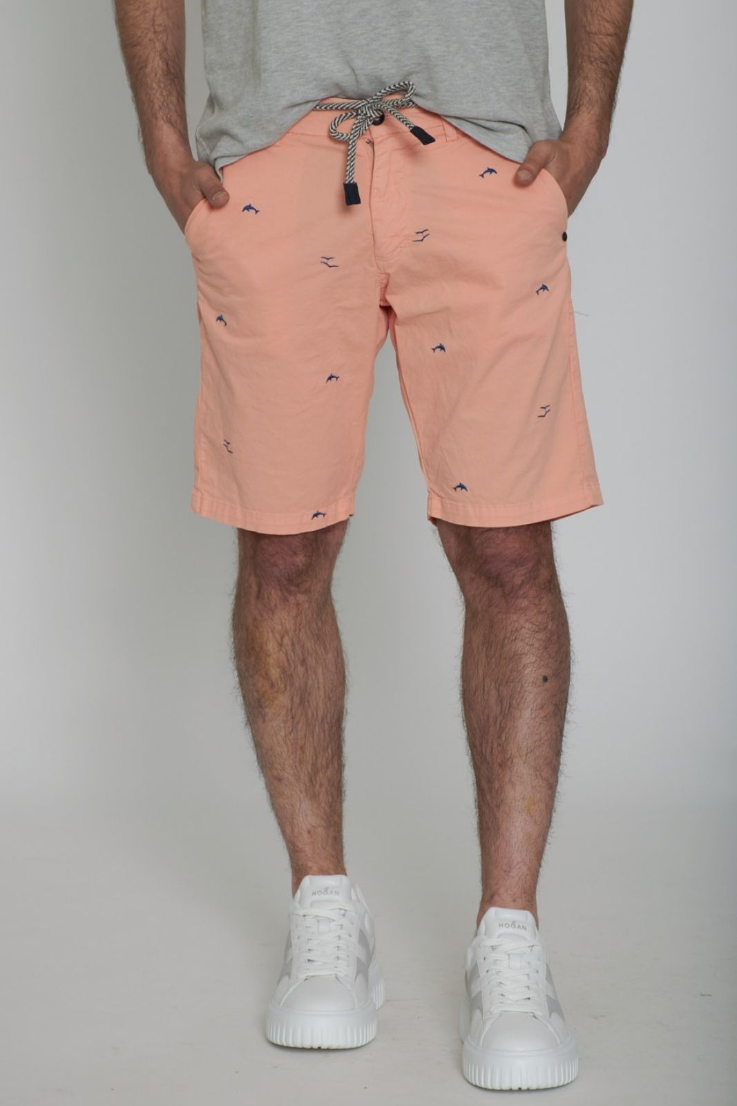 Impure Men's Twill Stretch Bermuda Shorts