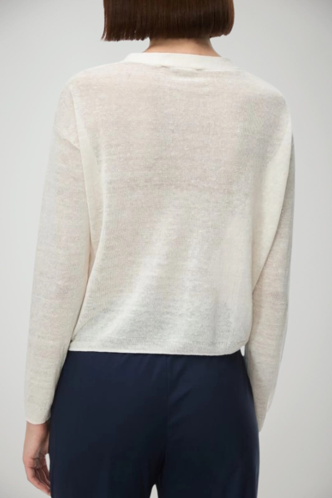 Iblues Cardigan Donna in misto lino / Avorio