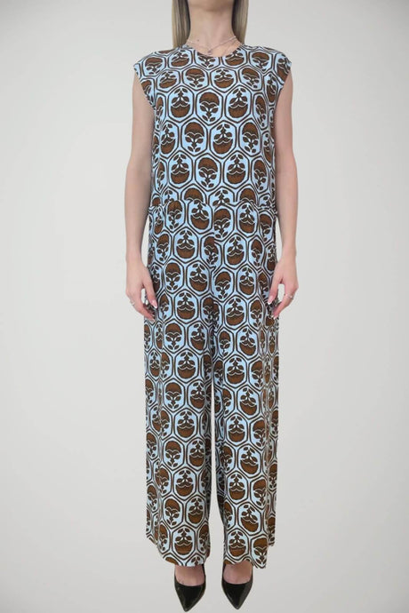 Iblues Jumpsuit Donna smanicata con stampa all over