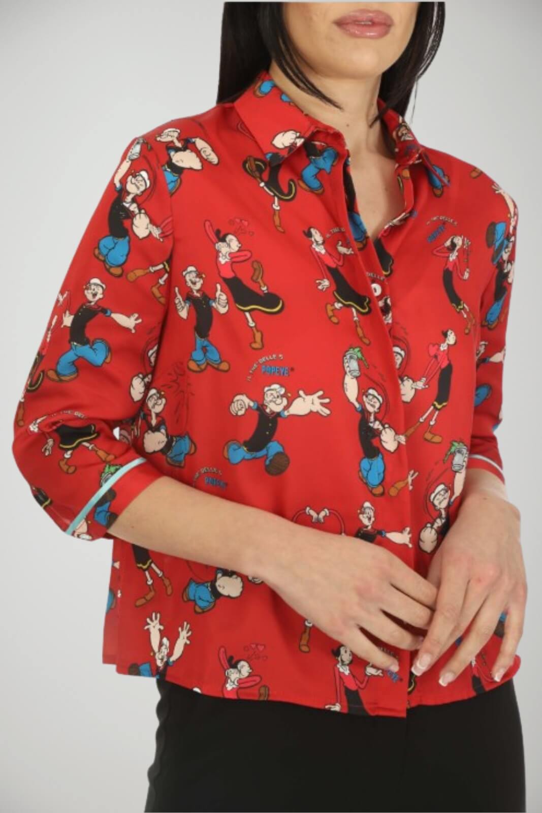Camicia donna stampa popeye fronte 1