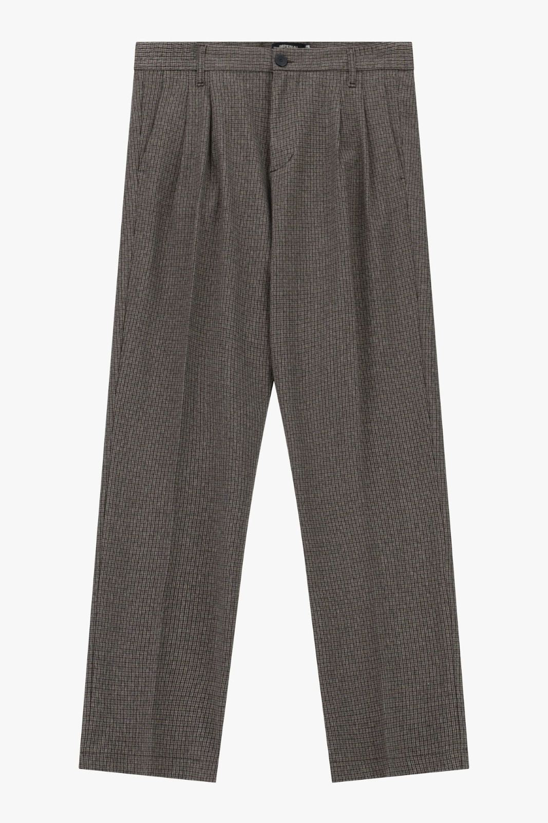 Imperial Pantaloni Uomo micro pattern con pences