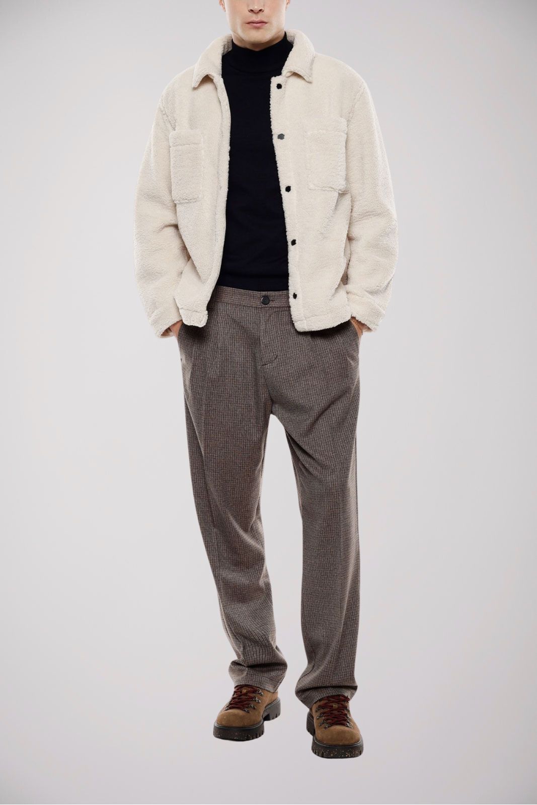 Imperial Pantaloni Uomo micro pattern con pences