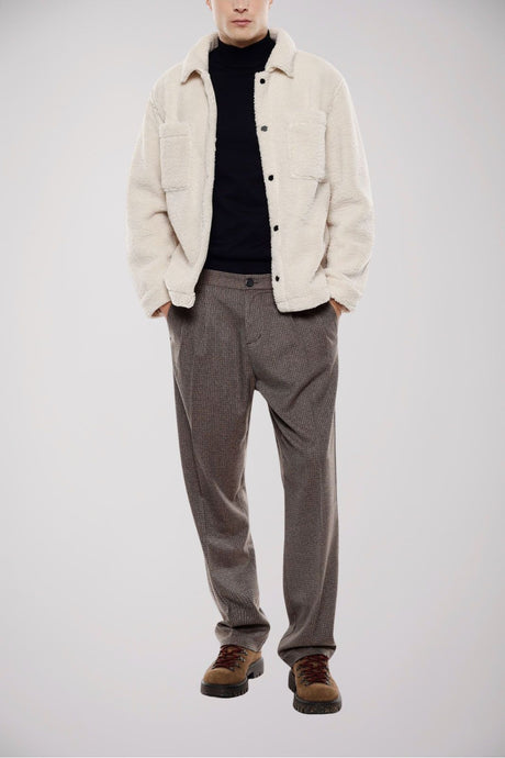 Imperial Pantaloni Uomo micro pattern con pences